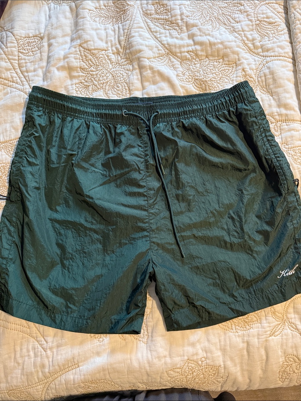 Kith Men’s Swim Trunks in Dark Green
